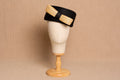 CASQUETE PILLBOX NEGRO/ LAZO