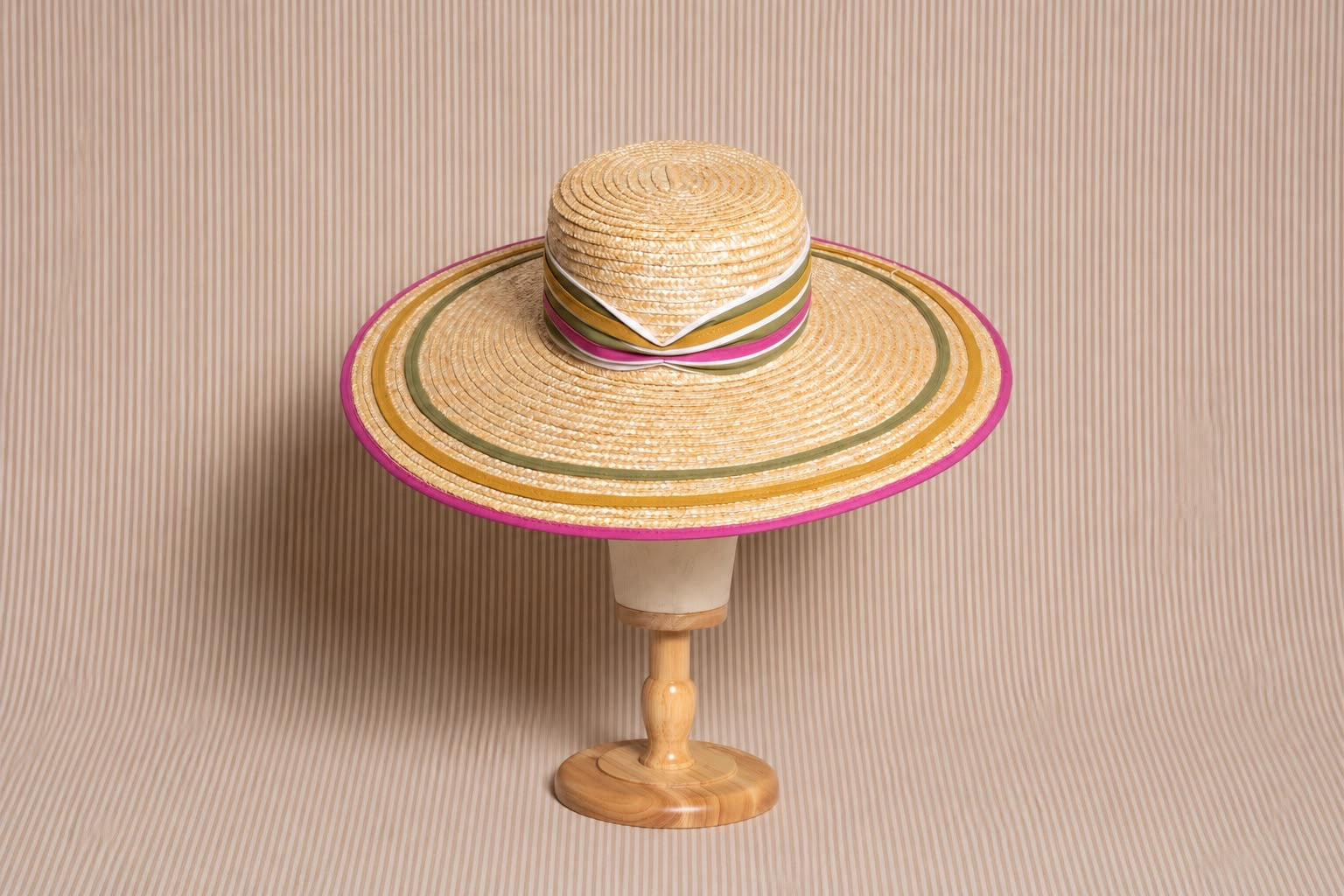 Canotier TRIPLE / ROSA VERDE